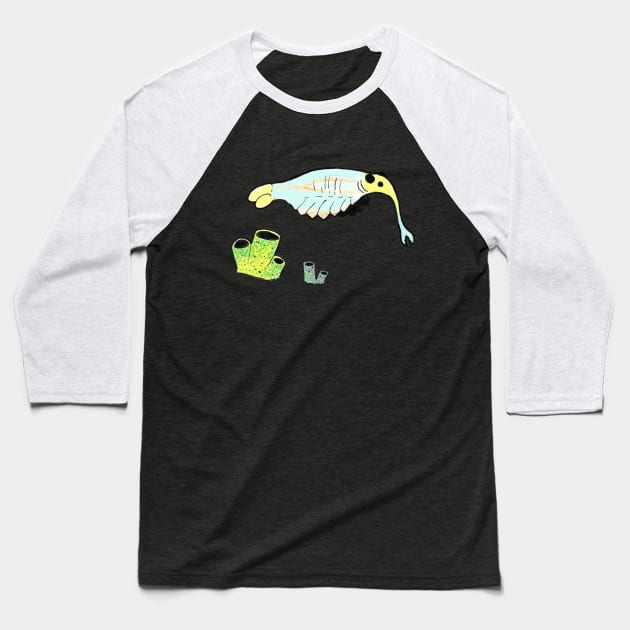 Opabinia Baseball T-Shirt by Mesozoic Masterpieces